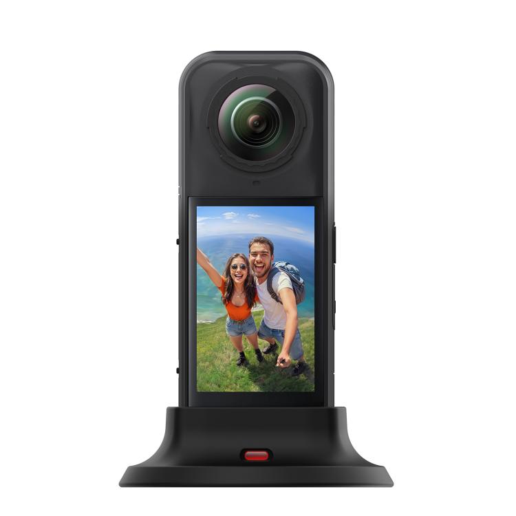For Insta360 X5 PULUZ Silicone Dock Desktop Adhesive Base Bracket (Black) - free shipping - PMC TechLife - Order now!