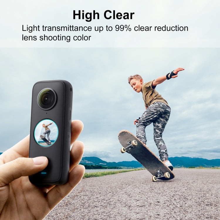 For Insta360 One X2 PULUZ 2pcs Curved  HD Tempered Glass Film(Transparent) - Protective Film & Stickers by PULUZ | Online Shopping South Africa | PMC Jewellery | Buy Now Pay Later Mobicred