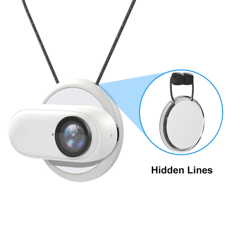 For Insta360 GO 3 / GO 3S PULUZ Magnetic Pendant Holder Quick Release Neck Strap (White) - Mount & Holder by PULUZ | Online Shopping South Africa | PMC TechLife | Buy Now Pay Later Mobicred
