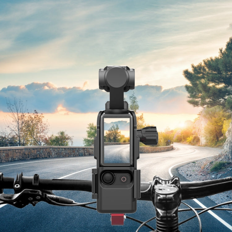 For DJI OSMO Pocket 3 PULUZ Protection Frame Expansion Adapter Bracket (Black) - Mount & Holder by PULUZ | Online Shopping South Africa | PMC TechLife | Buy Now Pay Later Mobicred