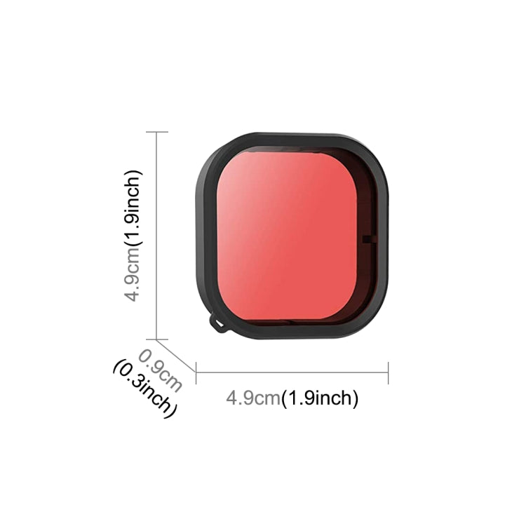 For GoPro HERO12 Black /11 Black /10 Black /9 Black PULUZ Square Housing Diving Color Lens Filter(Pink) - Lens Filter by PULUZ | Online Shopping South Africa | PMC Jewellery | Buy Now Pay Later Mobicred