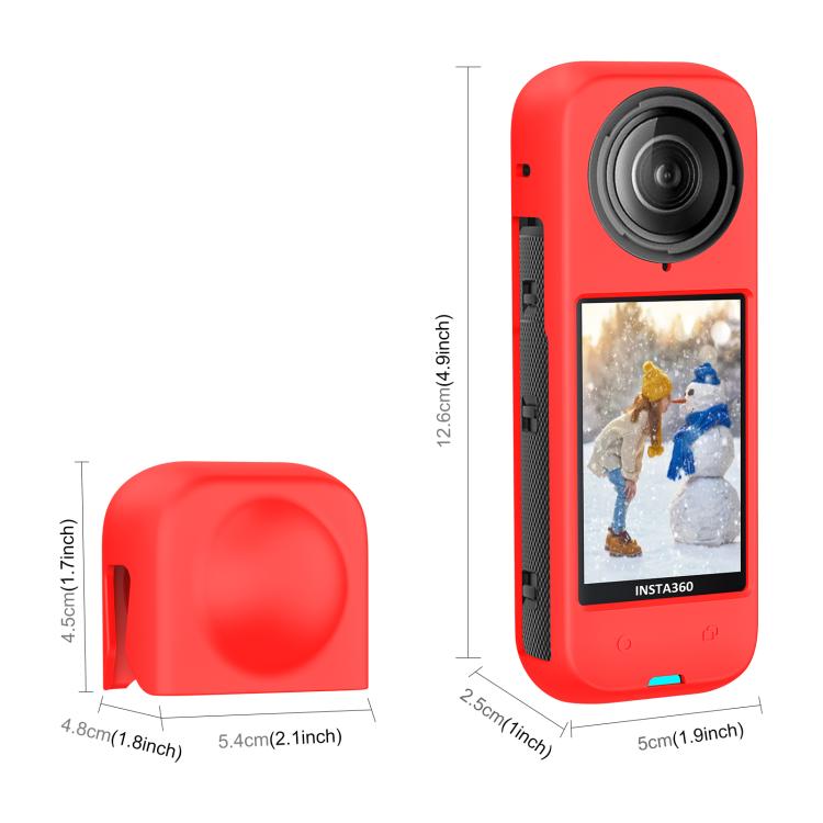 For Insta360 X4 PULUZ Full Body Dust-proof Silicone Protective Case (Red) - Case & Bags by PULUZ | Online Shopping South Africa | PMC TechLife | Buy Now Pay Later Mobicred