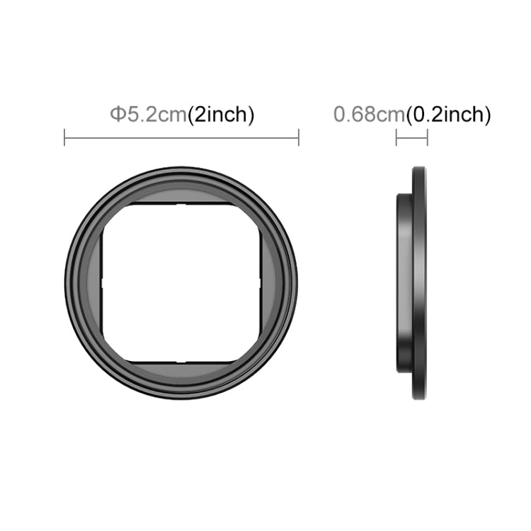 For Insta360 Ace Pro / Pro 2 PULUZ Filter Holder Metal Protective Filter Frame (Black) - Lens Filter by PULUZ | Online Shopping South Africa | PMC Jewellery | Buy Now Pay Later Mobicred