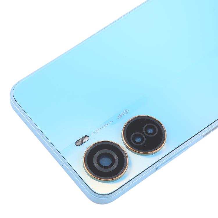 For ZTE Axon 40 Lite Plastic Battery Back Cover with Middle Frame / Camera Lens Cover(Blue) - free shipping - PMC TechLife - Order now!
