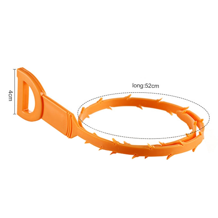 Drain & Hair Removal Tool Drain Dredge Pipe Sewer Cleaner Hook(Orange) - Others by PMC Jewellery | Online Shopping South Africa | PMC Jewellery | Buy Now Pay Later Mobicred