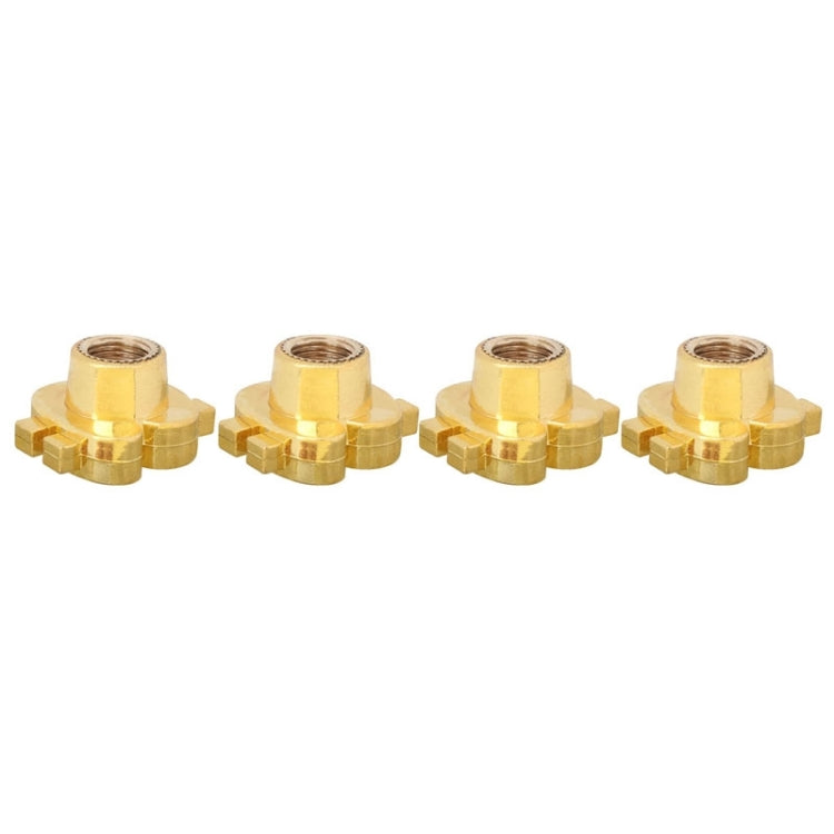 Universal 8mm Dollar Style Plastic Car Tire Valve Caps, Pack of 4(Gold) - Tire Valve Caps by PMC Jewellery | Online Shopping South Africa | PMC Jewellery