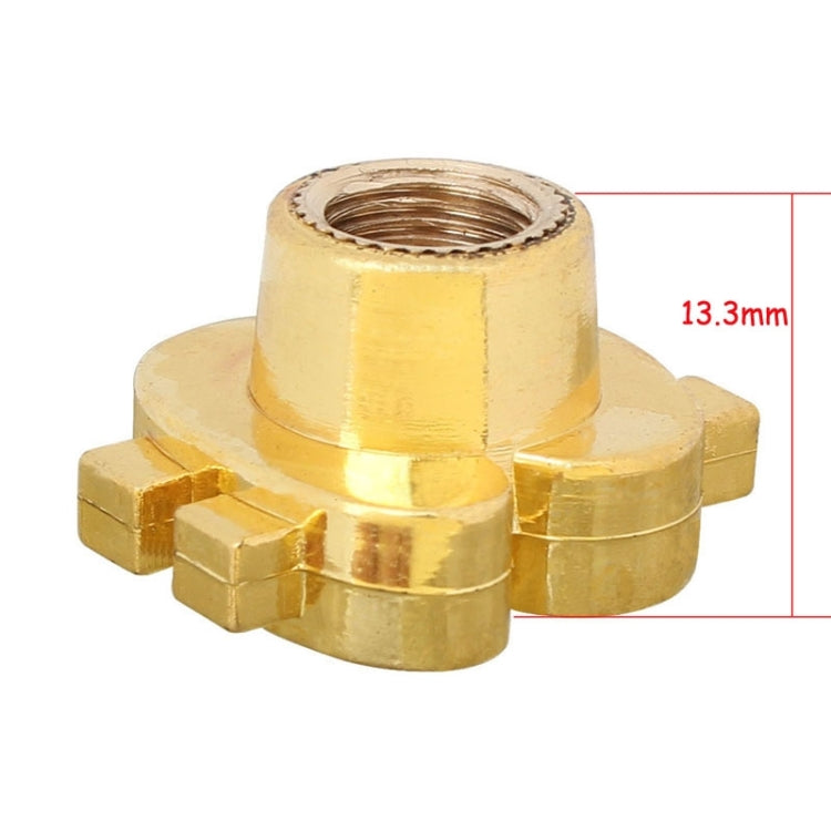 Universal 8mm Dollar Style Plastic Car Tire Valve Caps, Pack of 4(Gold) - Tire Valve Caps by PMC Jewellery | Online Shopping South Africa | PMC Jewellery