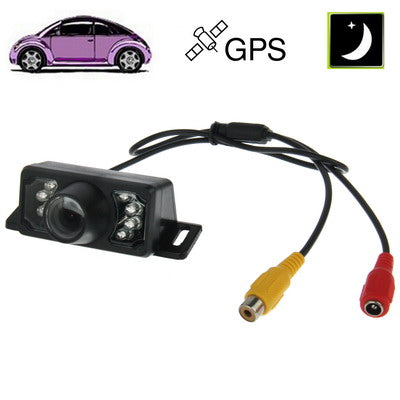 7 LED IR Infrared Waterproof Night Vision Wired Short Lens DVD Rear View, With Scaleplate , Support Installed in Car DVD Navigator or Car Monitor , Wide Viewing Angle: 140 degree (YX002)(Black) - Rear View Cameras by PMC Jewellery | Online Shopping South Africa | PMC Jewellery | Buy Now Pay Later Mobicred
