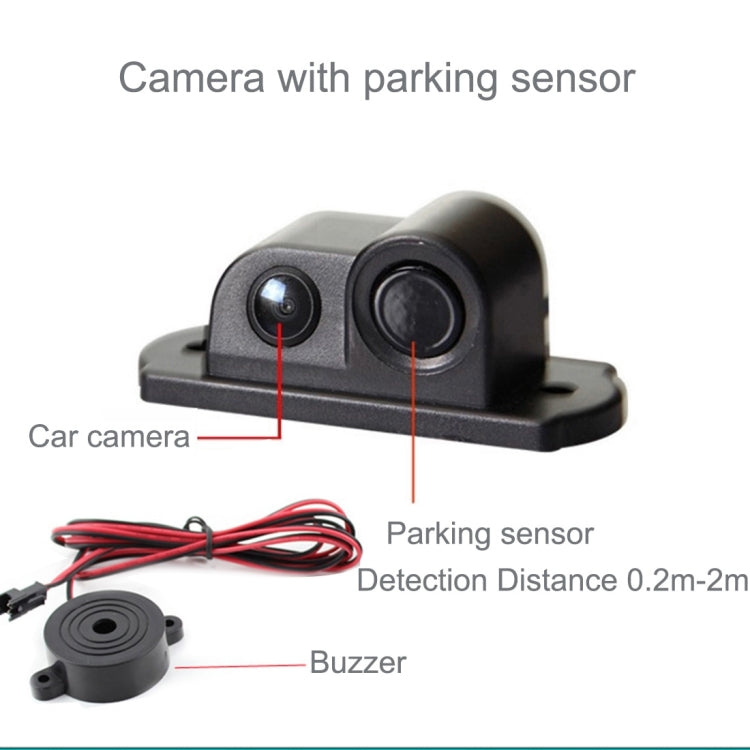 2 in 1 Mini 160 Degrees View Angle Car Rear View Reverse Backup Car Camera with Parking(Black) - Rear View Cameras by PMC Jewellery | Online Shopping South Africa | PMC Jewellery | Buy Now Pay Later Mobicred