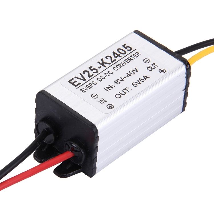 DC 8-40V to 5V Car Power Step Down Transformer, Rated Output Current: 5A - free shipping - PMC Jewellery - Order now!