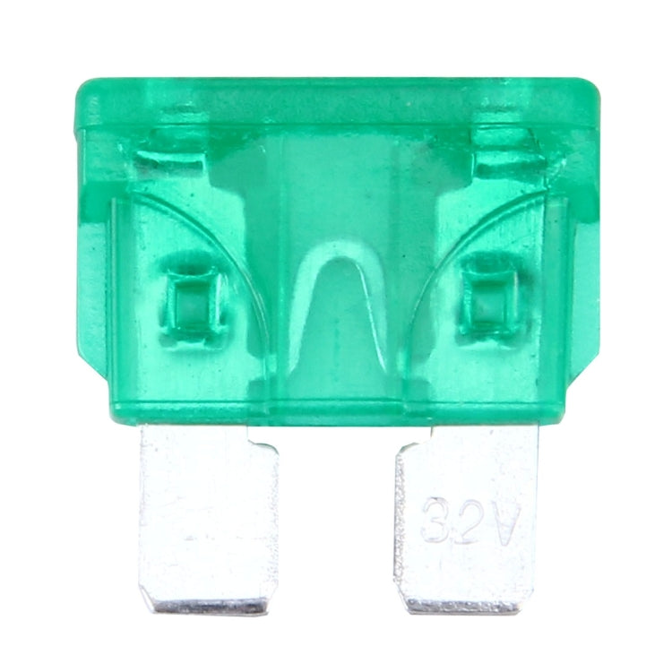 100 PCS Auto Mini Blade Fuse (30A) , DC 12V(Green) - Fuse by PMC Jewellery | Online Shopping South Africa | PMC Jewellery