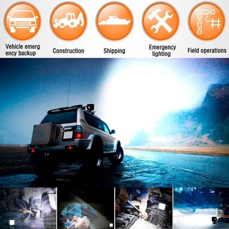 18W  6 LED White Light Floodlight Engineering Lamp / Waterproof IP67 SUVs Light, DC 10-30V(Black) - Work Lights by PMC TechLife | Online Shopping South Africa | PMC TechLife | Buy Now Pay Later Mobicred