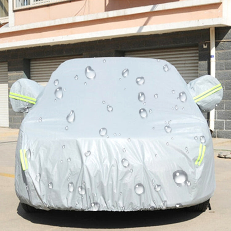 PEVA Anti-Dust Waterproof Sunproof Sedan Car Cover with Warning Strips, Fits Cars up to 4.7m(183 inch) in Length - PE Material by PMC Jewellery | Online Shopping South Africa | PMC Jewellery | Buy Now Pay Later Mobicred
