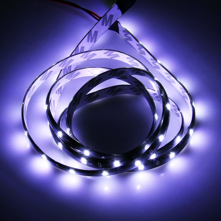 10 PCS 60cm 30 LED Waterproof Flexible Car Strip Light, DC 12V(Purple Light) - Decorative Lights by PMC Jewellery | Online Shopping South Africa | PMC Jewellery | Buy Now Pay Later Mobicred