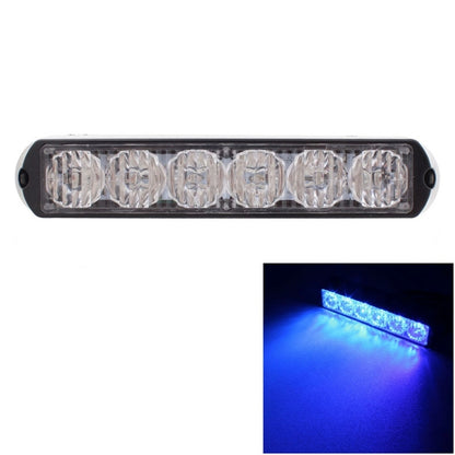 18W 1080LM 6-LED Blue Light Wired Car Flashing Warning Signal Lamp, DC 12-24V, Wire Length: 90cm - Warning Lights by PMC Jewellery | Online Shopping South Africa | PMC Jewellery | Buy Now Pay Later Mobicred