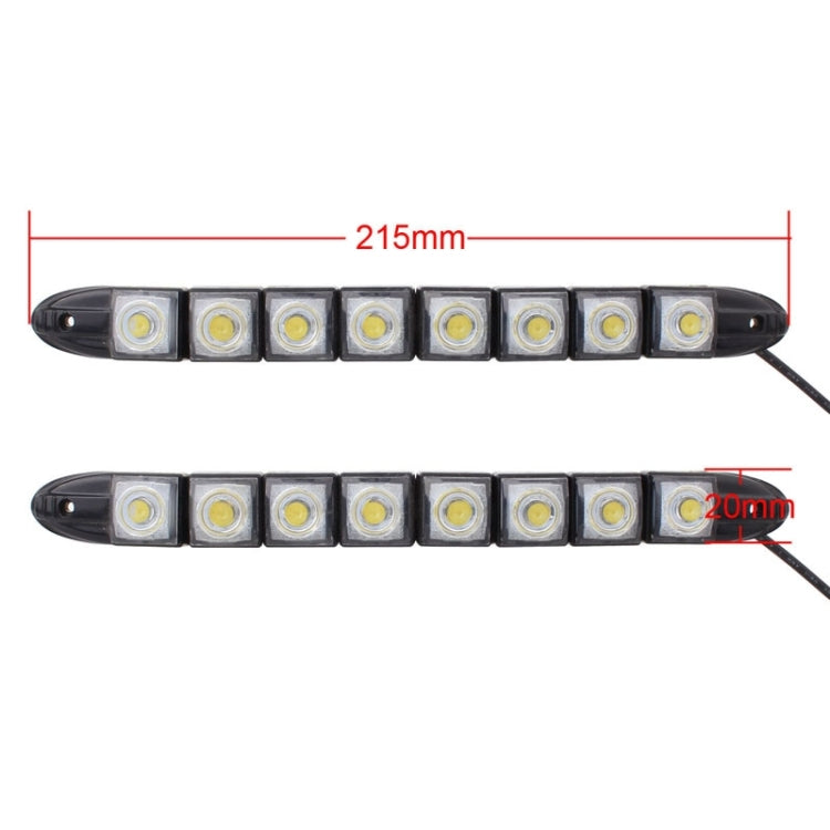 2 PCS  4W 8 LED SMD 5050 Flexible Snake LED Car Daytime Running Lights, DC 12V - Running Lights by PMC Jewellery | Online Shopping South Africa | PMC Jewellery | Buy Now Pay Later Mobicred