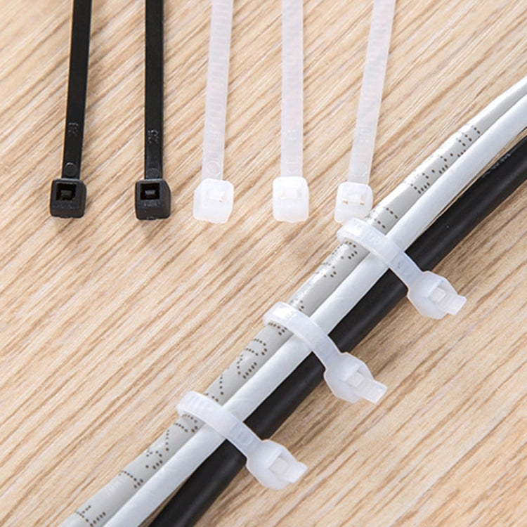 1000pcs Self-Locking Nylon Cable Wire Zip Ties(Size: 3 x 100mm) - Booster Cable & Clip by PMC TechLife | Online Shopping South Africa | PMC TechLife | Buy Now Pay Later Mobicred