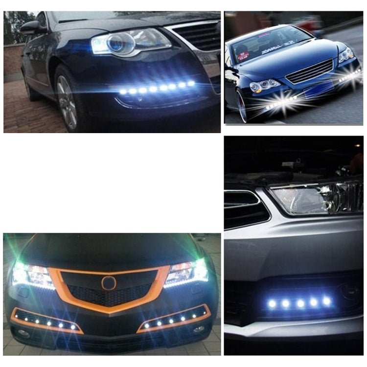 2 PCS 2x 3W 120LM Waterproof Eagle Eye Light White LED Light for Vehicles, Cable Length: 60cm(Silver) - free shipping - PMC TechLife - Order now!