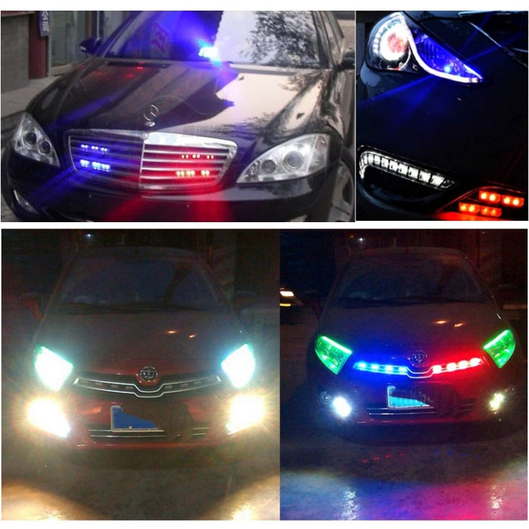 2 PCS  6 inch 6 LED 2 x 18W Car Flash Warning Light Red + Blue Change White Waterproof Emergency Light, DC 12V - Warning Lights by PMC Jewellery | Online Shopping South Africa | PMC Jewellery | Buy Now Pay Later Mobicred