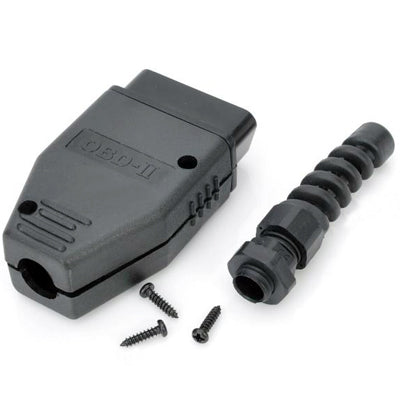 OBDII 16-Pin Connector Adapter for Car Diagnostic Male Cable(Black) - free shipping - PMC TechLife - Order now!