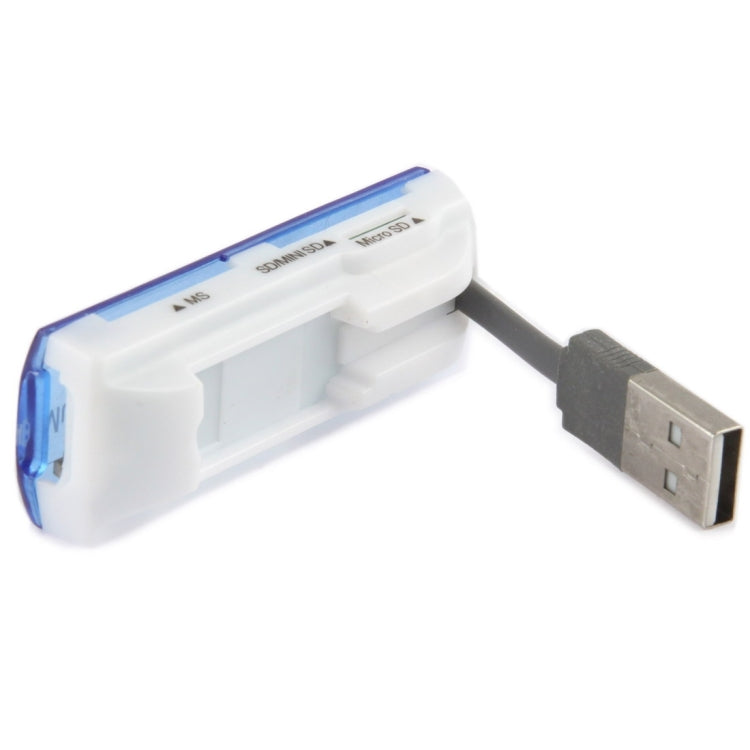 20 PCS USB 2.0 Multi Card Reader, Support SD / MMC, MS, TF, M2 Card, Random Color Delivery -  by PMC Jewellery | Online Shopping South Africa | PMC Jewellery | Buy Now Pay Later Mobicred