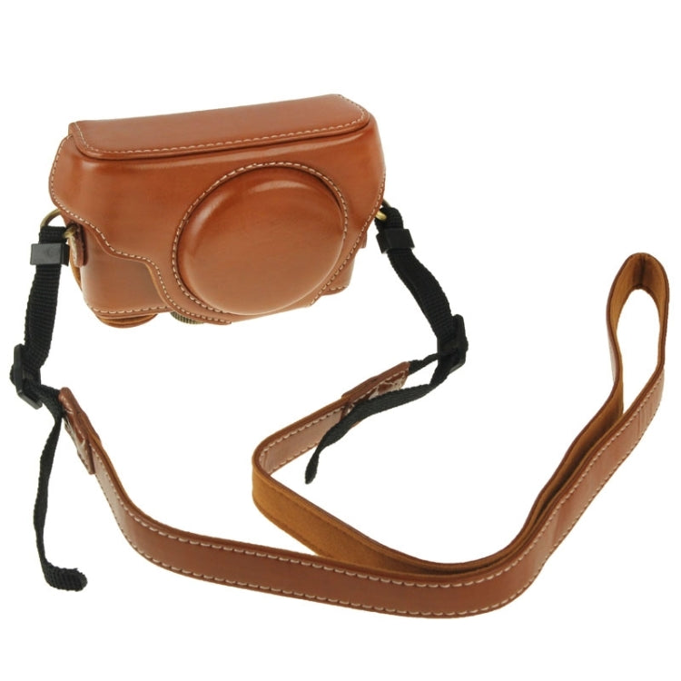 Retro Style PU Leather Camera Case Bag with Strap for Sony RX100 M3 / M4 / M5(Brown) - free shipping - PMC TechLife - Order now!