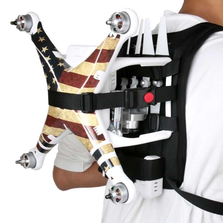 Shoulder Backpack Carry Case Multipurpose Bag Neck Strap Belt for Dji Phantom 3 / 2 / 1 / Vision+, Carry Available for Quadcopter, Remote Controller, Battery, Propellers(Black) -  by PMC TechLife | Online Shopping South Africa | PMC TechLife | Buy Now Pay Later Mobicred