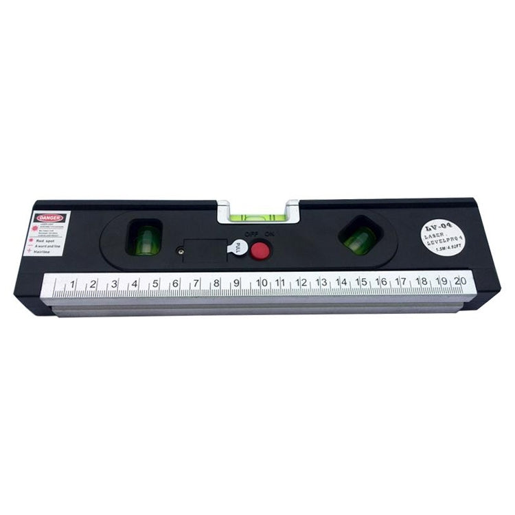 Laser Level with Tape Measure Pro 4 (100cm) / Level Bubbles with LED Light, LV-04(Black) - Laser Rangefinder by PMC TechLife | Online Shopping South Africa | PMC TechLife
