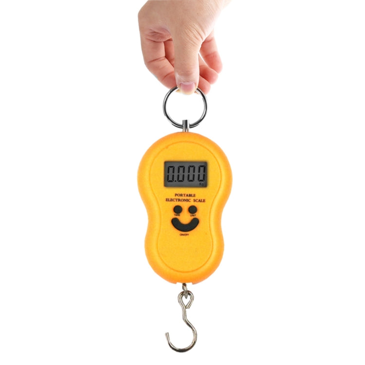 MH-04 LCD Portable Electronic Handheld Hanging Digital Scale, Excluding Batteries(Yellow) - Hanging Scales by PMC Jewellery | Online Shopping South Africa | PMC Jewellery | Buy Now Pay Later Mobicred