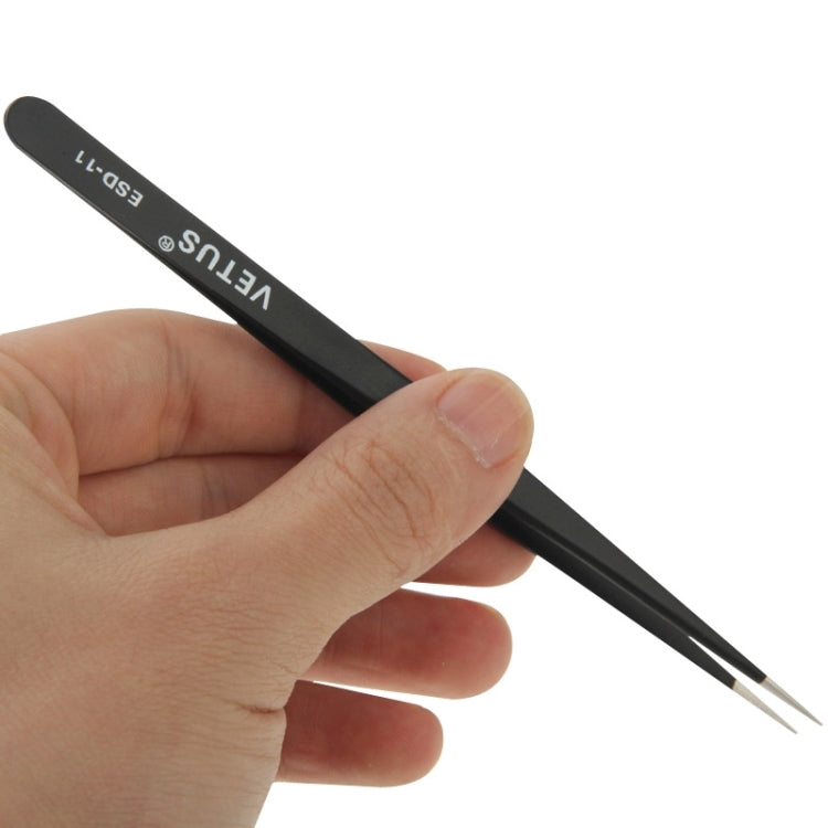 VETUS ESD-11 Anti-Static Tweezers - Tweezers by VETUS | Online Shopping South Africa | PMC Jewellery | Buy Now Pay Later Mobicred