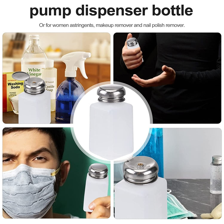 250ml Push Down Alcohol and Liquid Container Bottle(White) - Others by PMC TechLife | Online Shopping South Africa | PMC TechLife