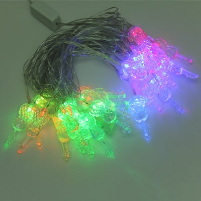 7m Violin Pendants Decoration String Lights, 30-LED Multi-Colored Light   (AC 12-240V / EU Plug)(White) - Holiday Lights by PMC Jewellery | Online Shopping South Africa | PMC Jewellery | Buy Now Pay Later Mobicred