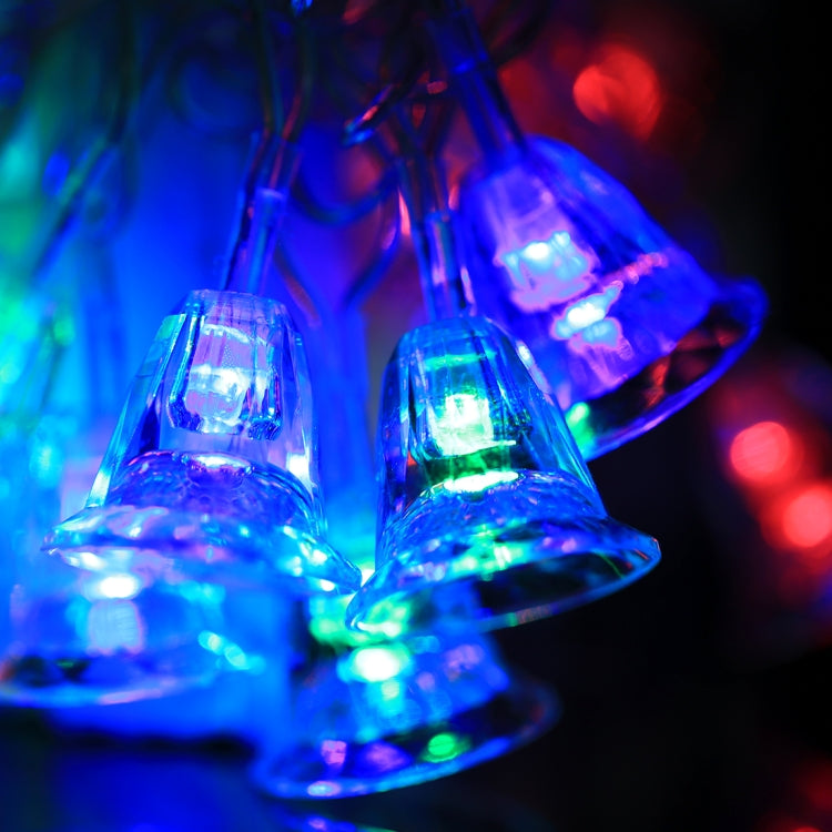 7m Bell Pendants Decoration String Lights, 30-LED Multi-Colored Light  (AC 220V / EU Plug)(Transparent) - Holiday Lights by PMC TechLife | Online Shopping South Africa | PMC TechLife | Buy Now Pay Later Mobicred