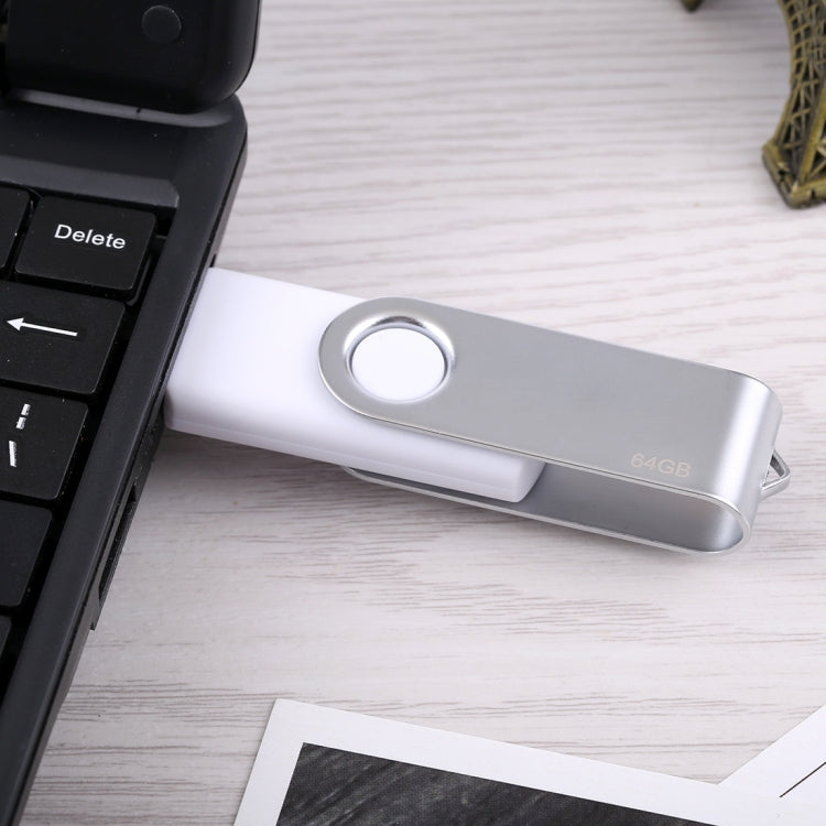64GB Twister USB 2.0 Flash Disk(White) - USB Flash Drives by PMc TechLife | Online Shopping South Africa | PMc TechLife | Buy Now Pay Later Mobicred
