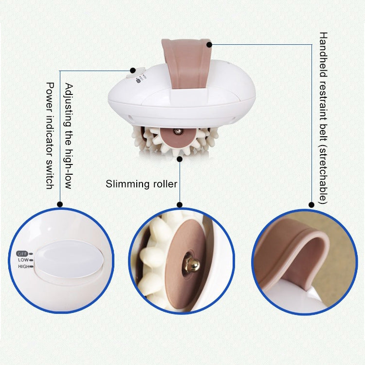 3D Mini Full Body Slimming Massager Roller Electric Slimmer Loss Weight Device, EU Plug - Massage & Relaxation by PMC TechLife | Online Shopping South Africa | PMC TechLife