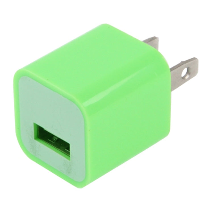 US Plug USB Charger(Green) - USB Charger by PMC Jewellery | Online Shopping South Africa | PMC Jewellery | Buy Now Pay Later Mobicred