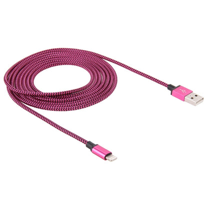 2A Woven Style USB to 8 Pin Sync Data / Charging Cable, Cable Length: 1m(Purple) - Normal Style Cable by PMC Jewellery | Online Shopping South Africa | PMC Jewellery | Buy Now Pay Later Mobicred