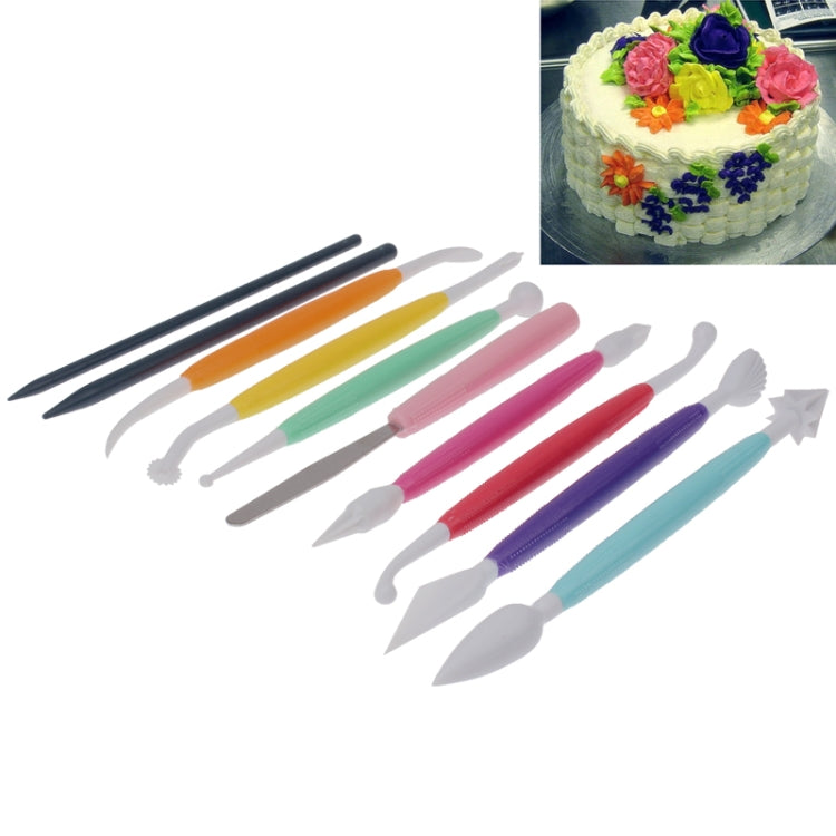 10 in 1 Colorful Cake Modelling Tool Set - Gadgets by PMC Jewellery | Online Shopping South Africa | PMC Jewellery | Buy Now Pay Later Mobicred