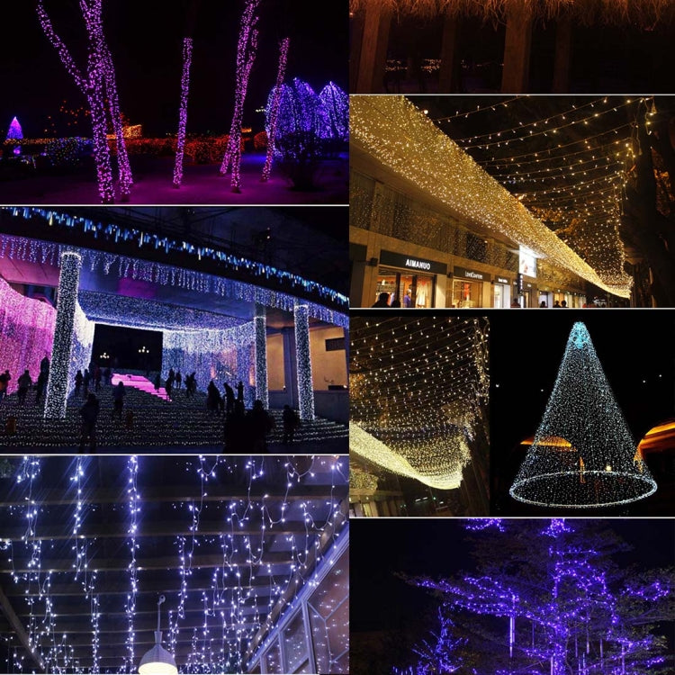 Waterproof  String Light, Length: 10m, 100 LED Light with Controller, Flashing / Fading / Chasing Effect, AC 220V, EU Plug(Blue Light) - Holiday Lights by PMC TechLife | Online Shopping South Africa | PMC TechLife | Buy Now Pay Later Mobicred