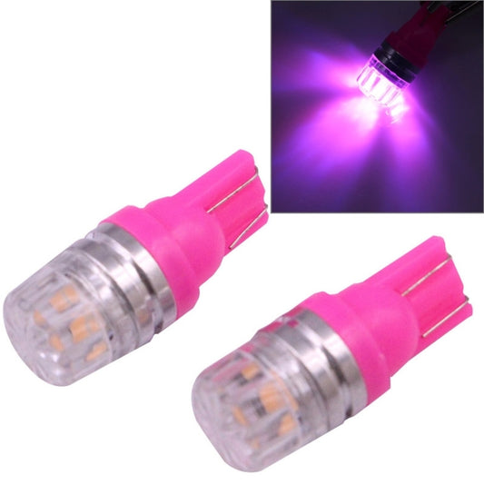 2 PCS T10 1.5W 60LM 1 LED Magenta COB LED Brake Light for Vehicles, DC12V(Magenta) - Instrument Lights by PMC Jewellery | Online Shopping South Africa | PMC Jewellery