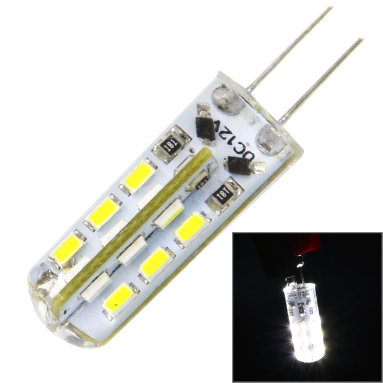 G4 2W 120LM Silicone Corn Light Bulb, 24 LED SMD 3014, White Light, DC 12V - LED Blubs & Tubes by PMc TechLife | Online Shopping South Africa | PMc TechLife | Buy Now Pay Later Mobicred