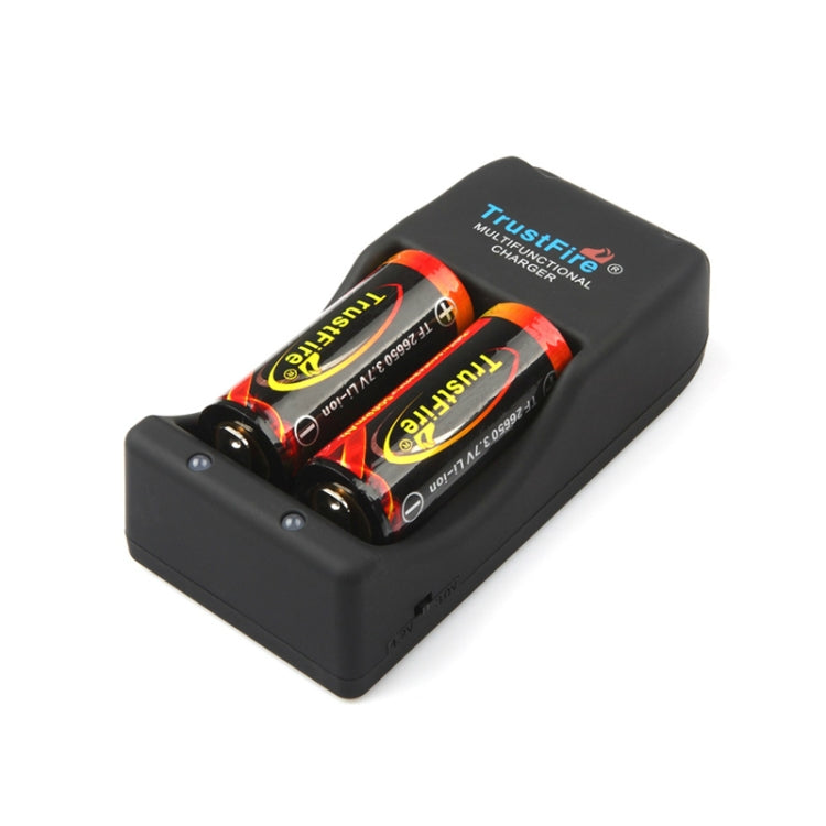 TR-006 Multi-function Battery Charger for 16340 / 18650 / 25500 / 26650 / 26700(Black) - Charger & Converter by PMC Jewellery | Online Shopping South Africa | PMC Jewellery | Buy Now Pay Later Mobicred