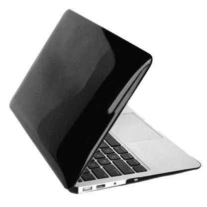 ENKAY for MacBook Air 11.6 inch (US Version) / A1370 / A1465 4 in 1 Crystal Hard Shell Plastic Protective Case with Screen Protector & Keyboard Guard & Anti-dust Plugs(Black) - MacBook Air Cases by ENKAY | Online Shopping South Africa | PMC Jewellery | Buy Now Pay Later Mobicred