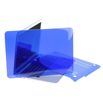 ENKAY for Macbook Air 11.6 inch (US Version) / A1370 / A1465 Hat-Prince 3 in 1 Crystal Hard Shell Plastic Protective Case with Keyboard Guard & Port Dust Plug(Dark Blue) - MacBook Air Cases by ENKAY | Online Shopping South Africa | PMC Jewellery | Buy Now Pay Later Mobicred