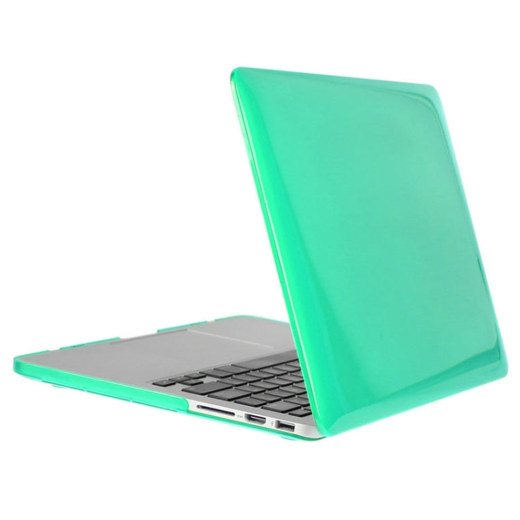 ENKAY for Macbook Pro Retina 13.3 inch (US Version) / A1425 / A1502 Hat-Prince 3 in 1 Crystal Hard Shell Plastic Protective Case with Keyboard Guard & Port Dust Plug(Green) - MacBook Pro Cases by ENKAY | Online Shopping South Africa | PMC Jewellery | Buy Now Pay Later Mobicred