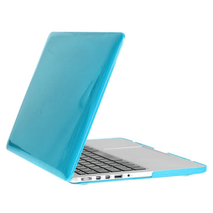 ENKAY for Macbook Pro Retina 13.3 inch (US Version) / A1425 / A1502 Hat-Prince 3 in 1 Crystal Hard Shell Plastic Protective Case with Keyboard Guard & Port Dust Plug(Blue) - MacBook Pro Cases by ENKAY | Online Shopping South Africa | PMC Jewellery | Buy Now Pay Later Mobicred