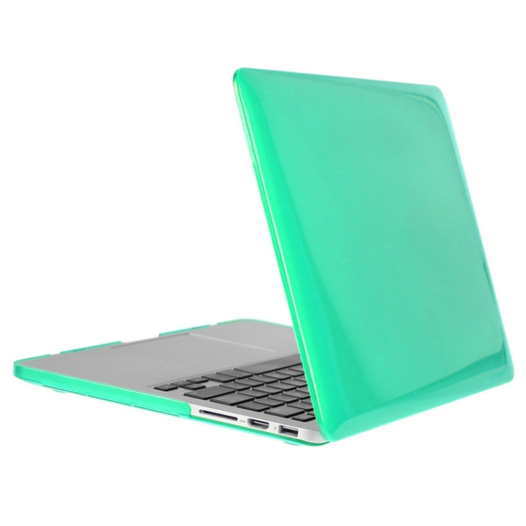 ENKAY for Macbook Pro Retina 15.4 inch (US Version) / A1398 Hat-Prince 3 in 1 Crystal Hard Shell Plastic Protective Case with Keyboard Guard & Port Dust Plug(Green) - MacBook Pro Cases by ENKAY | Online Shopping South Africa | PMC Jewellery | Buy Now Pay Later Mobicred