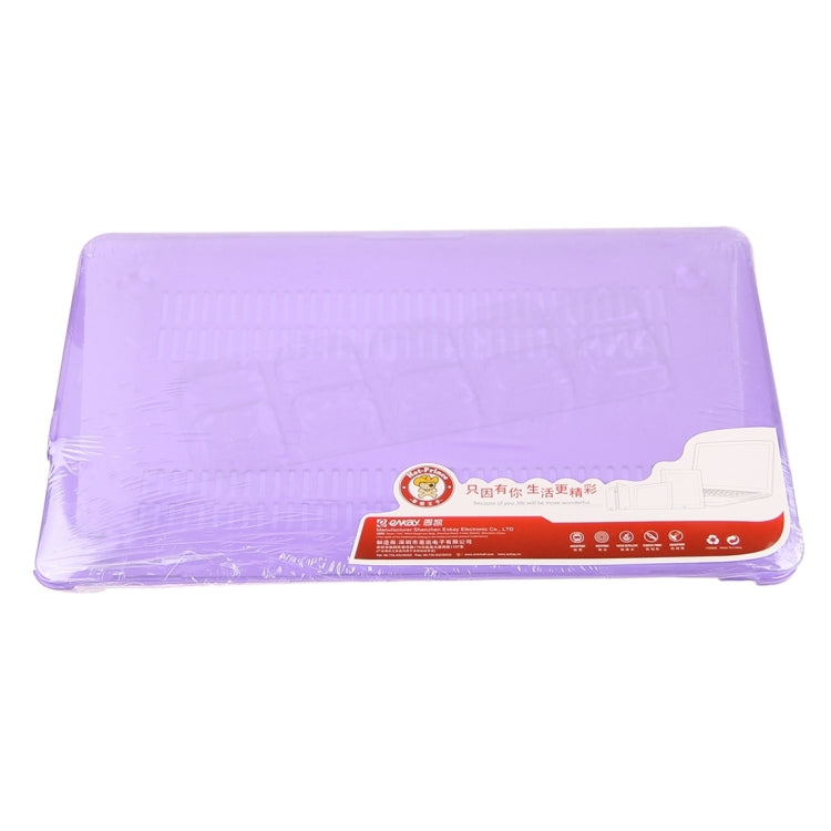 ENKAY for Macbook Pro Retina 15.4 inch (US Version) / A1398 Hat-Prince 3 in 1 Crystal Hard Shell Plastic Protective Case with Keyboard Guard & Port Dust Plug(Purple) - MacBook Pro Cases by ENKAY | Online Shopping South Africa | PMC Jewellery | Buy Now Pay Later Mobicred