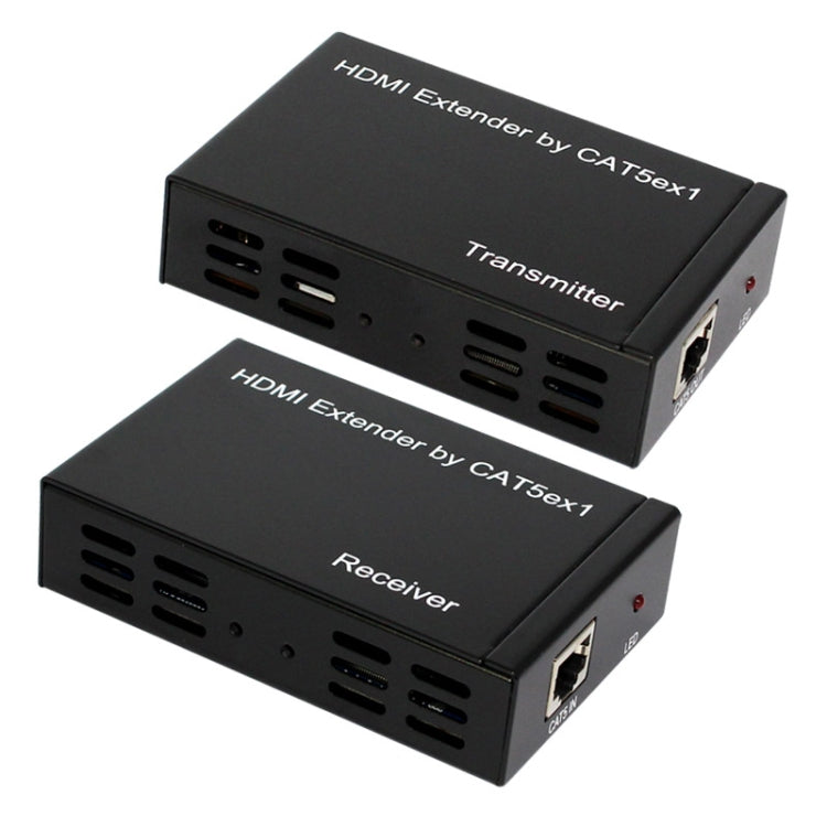 Full HD 1080P HDMI To Extender Transmitter + Receiver over One 100m CAT5E / CAT6 (TCP/IP) - Amplifier by PMC Jewellery | Online Shopping South Africa | PMC Jewellery | Buy Now Pay Later Mobicred