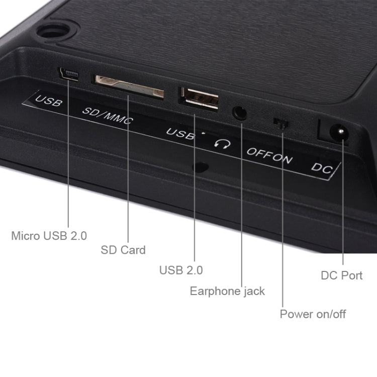 12.0 Inch LED Display Multi-media Digital Photo Frame with Holder / Music & Movie Player / Remote Control Function, Support USB / SD, Built in Stereo Speaker(White) - 11 inch Below by PMC Jewellery | Online Shopping South Africa | PMC Jewellery | Buy Now Pay Later Mobicred